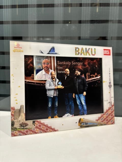 Sankalp Sengar honoured at the HDFC Ergo Baku Convention